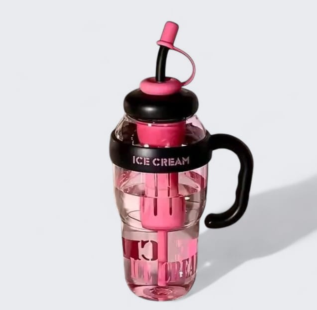 Home Stuffs Ice Bottle With Straw Water Bottle Safe Life